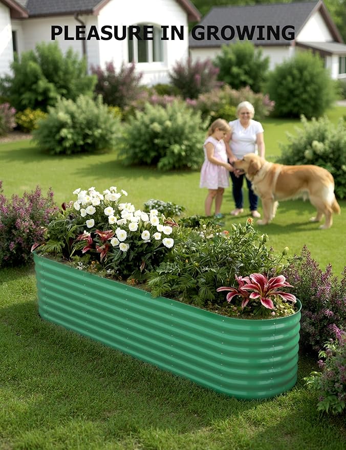 GarveeLife 2 Pcs Raised Garden Beds Outdoor 8x2x1.5 ft - Image 8