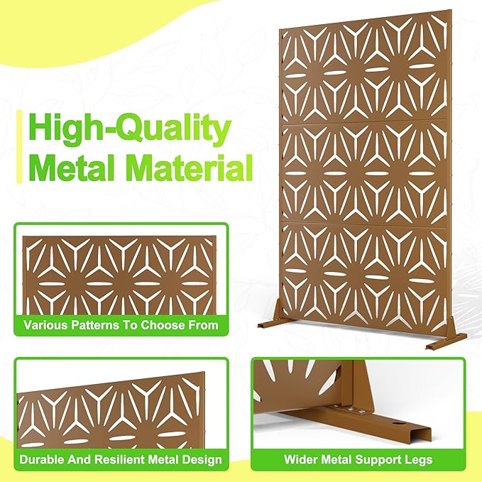 Outdoor Privacy Screen, Freestanding Privacy Fence Panels - Image 4