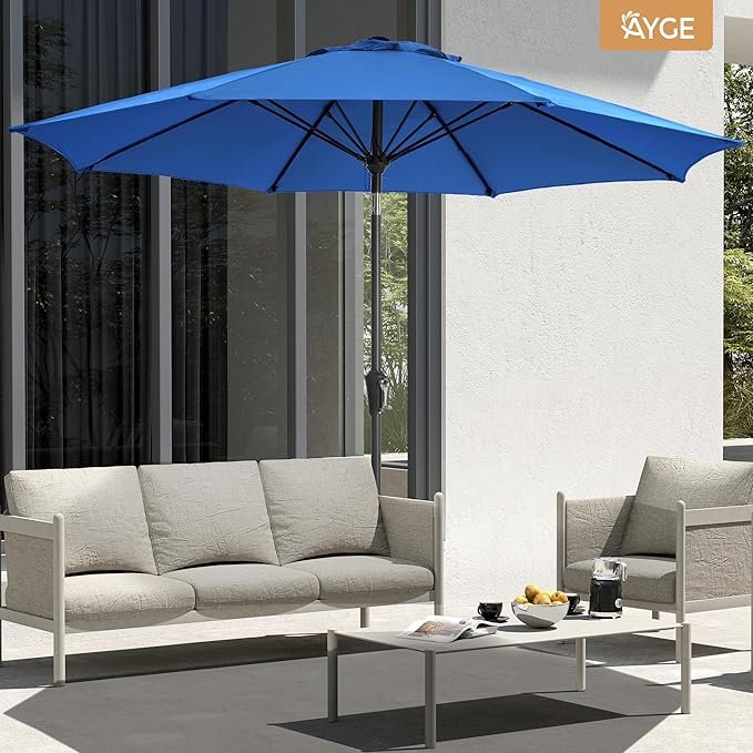 Ayge 9FT Large Outdoor Patio Umbrella Market Table Umbrella-UV Resistant - Image 3