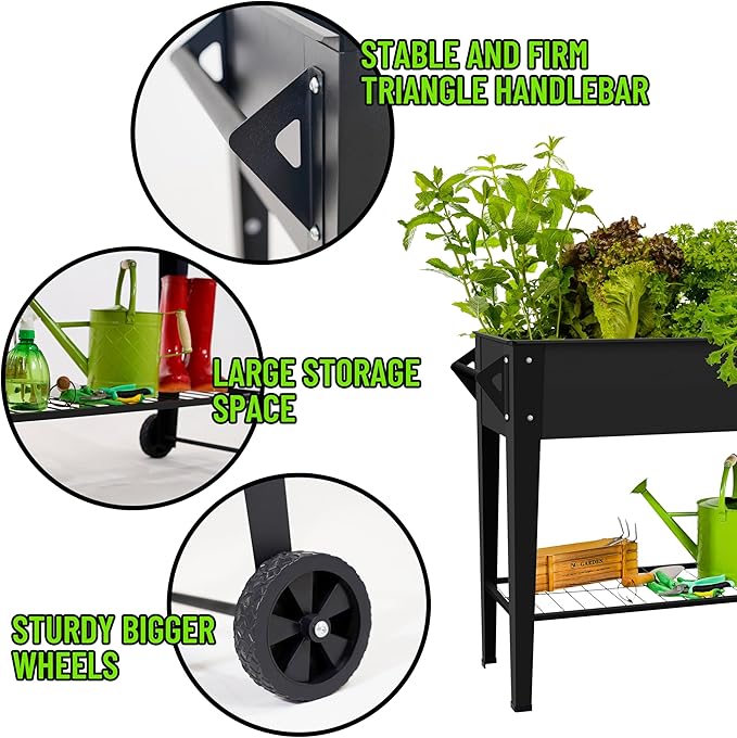 Elevate 32" Tall Raised Garden Bed Outdoor - Image 5