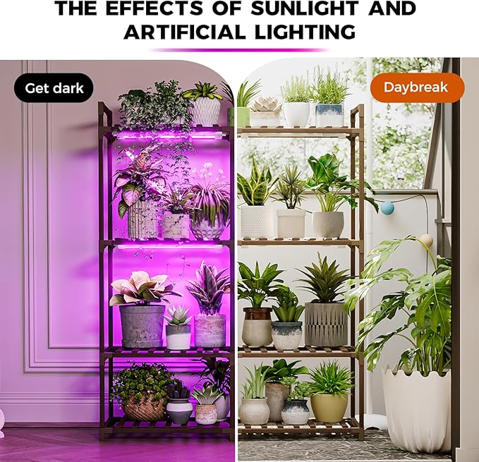 Bamworld Plant Stand with Grow Lights - Image 9