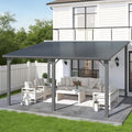 AECOJOY 12' x 14' Outdoor Hardtop Metal Gazebo by AECOJOY