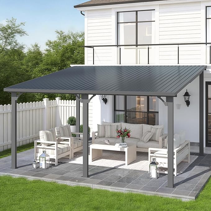 AECOJOY 12' x 14' Outdoor Hardtop Metal Gazebo by AECOJOY
