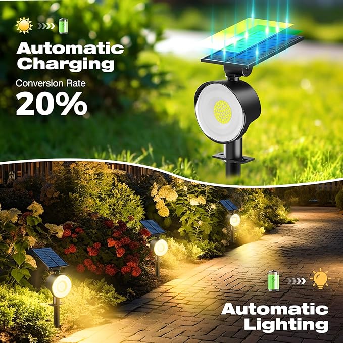 nipify 12 Pack Solar Spot Lights Outdoor Waterproof - Image 4