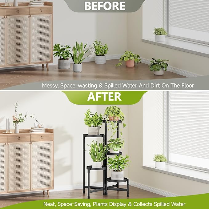 5 Tier Plant Stand Indoor, Tiered Plant Stand Outdoor - Image 4
