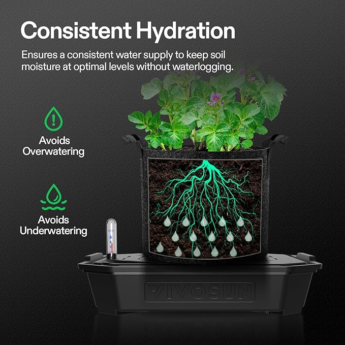 VIVOSUN 4-Pack FlexFeed Self-Watering Pots - Image 3