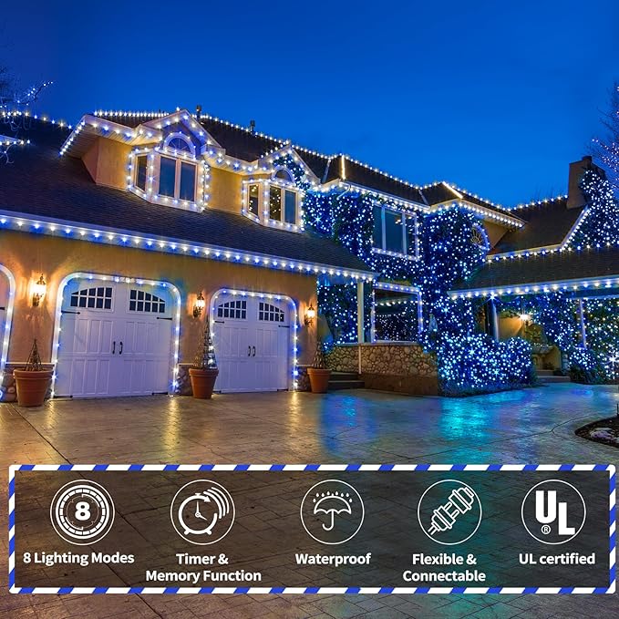 100ft LED Rope Lights Outdoor, 720 LED Connectable and Flexible Tube Lights - Image 5