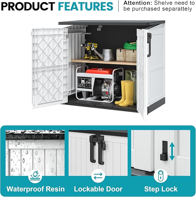LHBcraft Outdoor Storage Cabinet 36 Cu Ft - Image 2