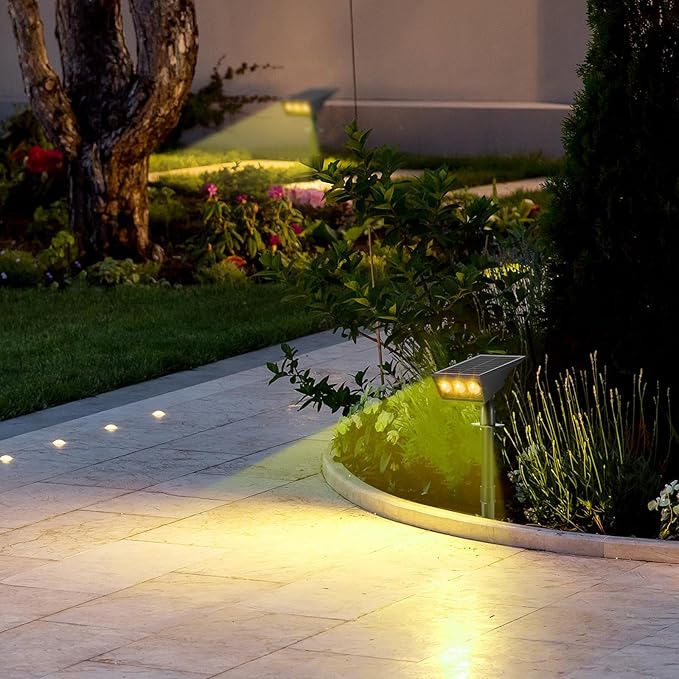 Solar Spot Lights Outdoor, RGB Solar Landscape Spotlights IP65 Waterproof - Image 8