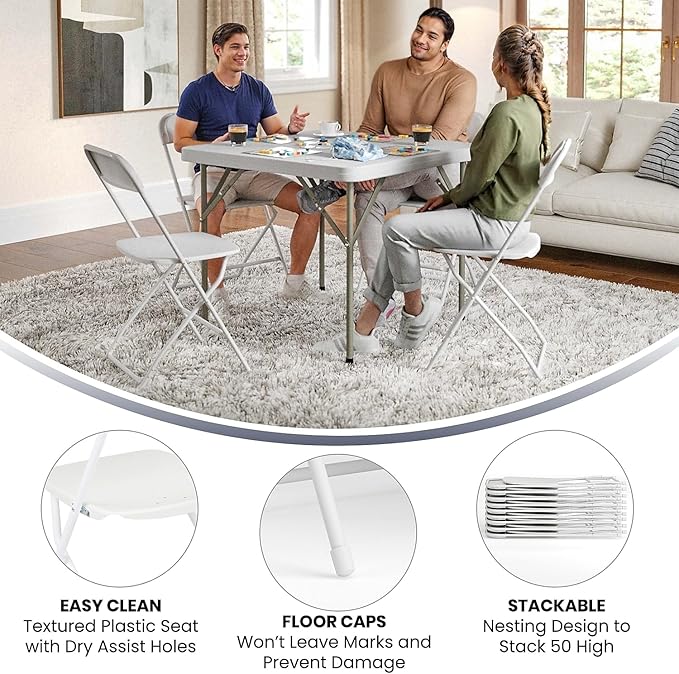 Flash Furniture Hercules Series Plastic Folding Chairs - Image 7