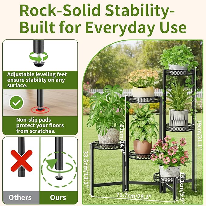 6 Tier Large Plant Stand Indoor - Image 3