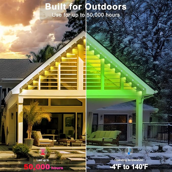 300FT Permanent Outdoor RGB Lights - Image 6