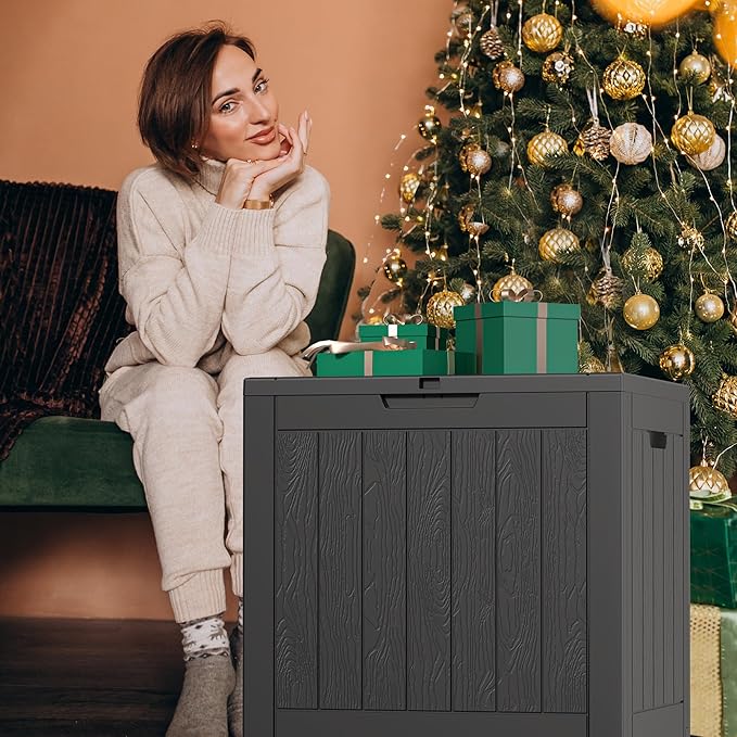 ROJIK 31 Gallon Outdoor Storage Box, Deck Box - Image 4
