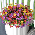 Artificial Flowers Faux Plants Outdoor Fake Flowers Spring Decor, 12 Bundles by ZFProcessArtificialFlowers