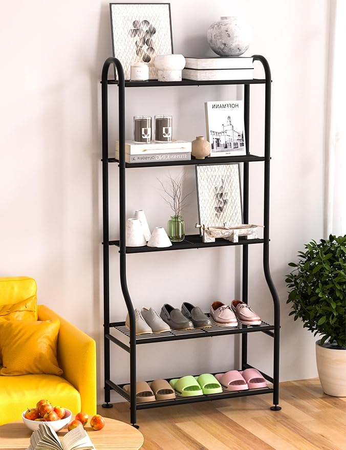 5-Tier Metal Plant Stand Indoor Outdoor, Waterproof Flower Stand - Image 7