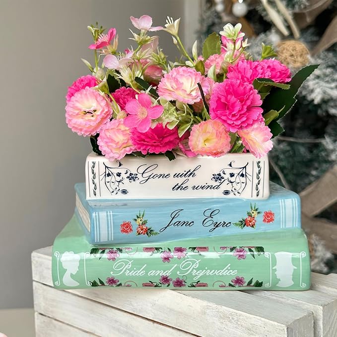 Small Book-Shaped Decorative Planter - Image 6