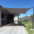 SUNNY GUARD Custom Size 9'x18' Brown Sun Shade Sail Rectangle UV Block Shade by SUNNYGUARD