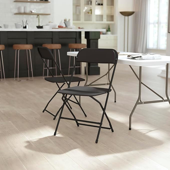 Flash Furniture Hercules Series Big & Tall Stackable Plastic Folding Chairs - Image 2