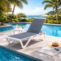 Kozyard Outdoor Chaise Lounge Chair, Full Flat Adjustable Patio Lounger by Kozyard