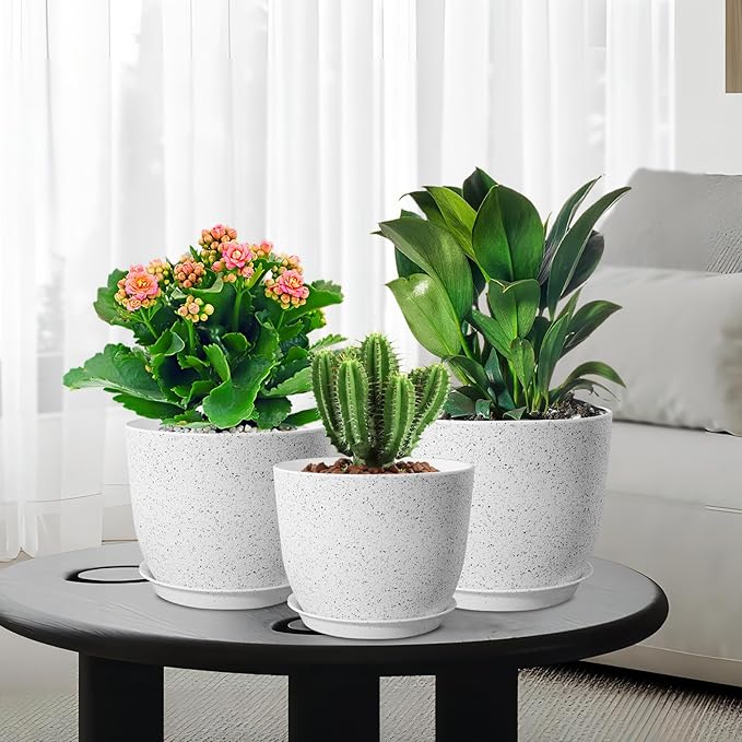Large Flower Pots 12/10/9 inch, Plant Pots - Image 7