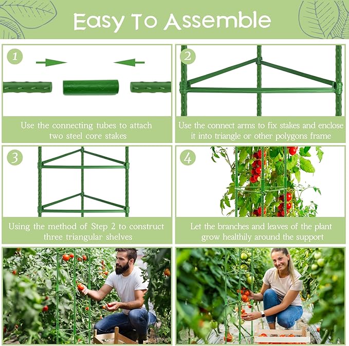 Legigo 4-Pack Tomato Cage for Garden Plant Support- Up to 63inch Garden Stakes - Image 4