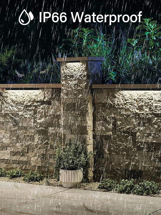 5W Retaining Wall Lights, 7 inch LED Hardscape Lighting, Waterproof Low Voltage - Image 3
