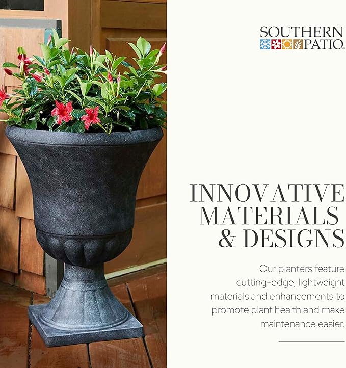 Southern Patio Winston Plant Urn, Garden Planter Urn - Image 3