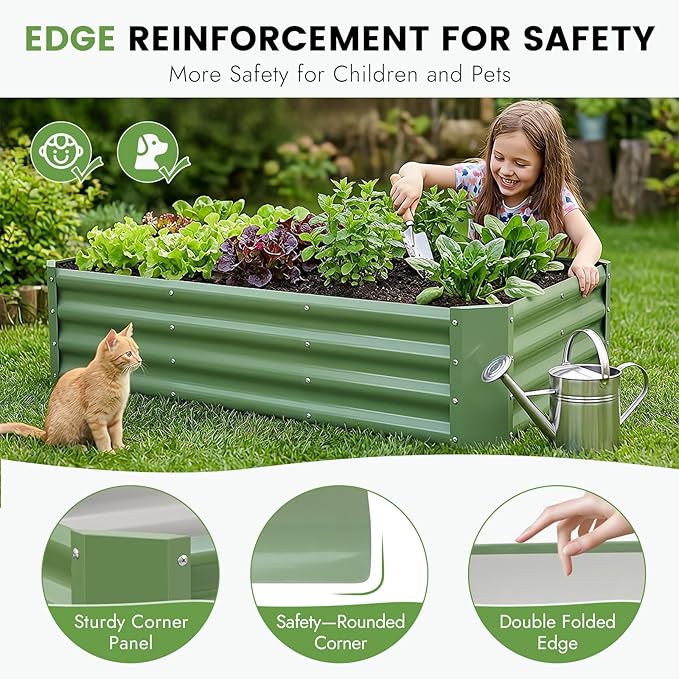INNO STAGE Galvanized Raised Garden Bed Kit, Rust-Resistant & Easy Assembly - Image 7