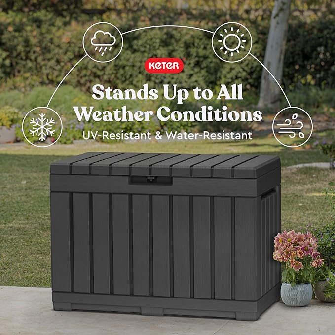 Keter Kentwood 50 Gallon Resin Deck Box - Image 5