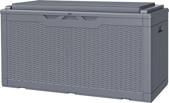 JUMMICO 100 Gallon Resin Deck Box by JUMMICO