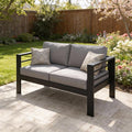 Kiss the Water Outdoor Patio Furniture Loveseat Sofa, All-Weather Metal by KisstheWaterPatioTool
