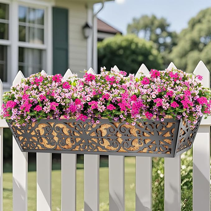 6 Pack 30 Inch Window Boxes Planters Railing Planter Box - Image 2