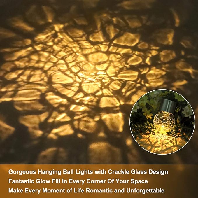 12Pack Hanging Outdoor Solar Lights - Image 4