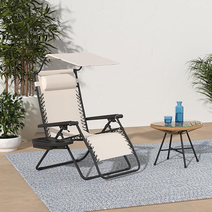 Best Choice Products Folding Zero Gravity Outdoor Recliner Patio Lounge Chair - Image 2