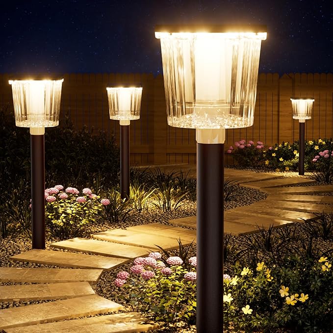 Super Bright Solar Pathway Lights Outdoor Powered, Adjustable Warm&Cool White by Professionalproductionofsolarlightsoutdoor%EF%BC%9A%EF%BC%89