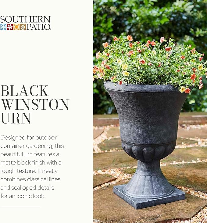 Southern Patio Winston Plant Urn, Garden Planter Urn - Image 2