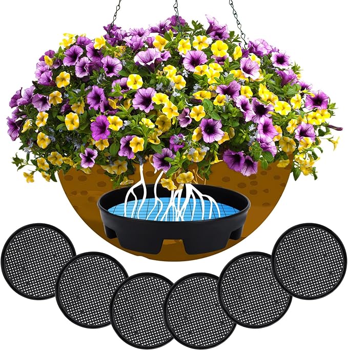 UPINS 12 Pcs Invisible Self Watering Planter, 5.3 Inches Insert Auto Hanging by UPINS