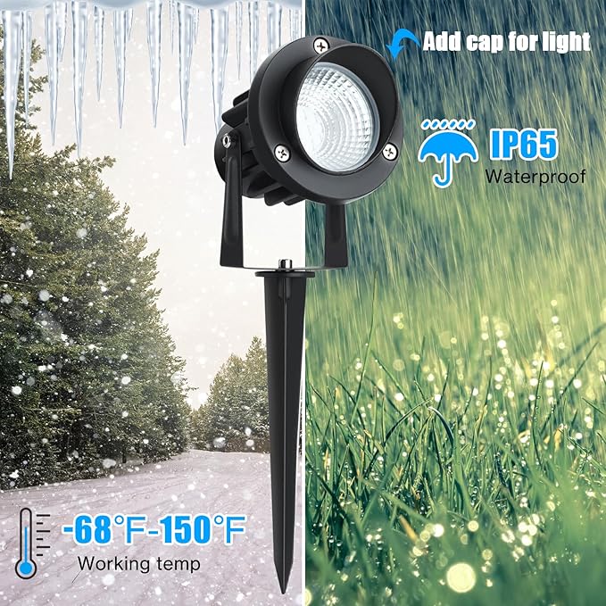 20W Dusk to Dawn led Light Spotlights Outdoor, Low Voltage Warm White Outdoor - Image 5