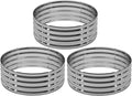 3PCS 4x4x1FT Galvanized Raised Garden Bed Kit, Vegetable Boxes-Round Metal by DIIYIV