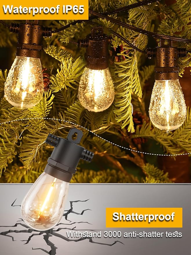 Svater Outdoor String Lights 200 FT, Patio Lights - Image 2