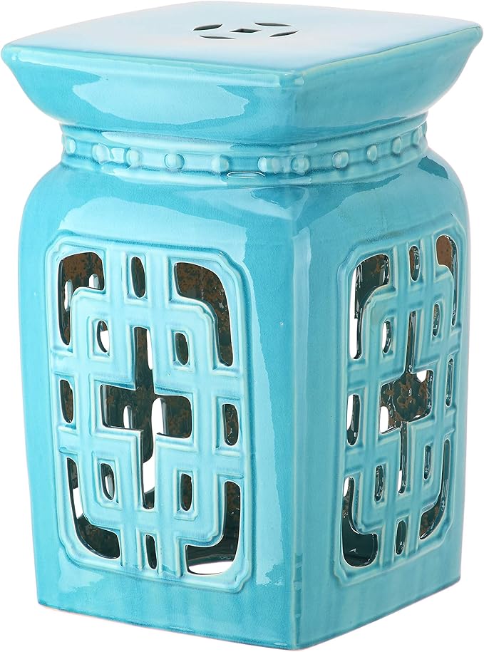 Safavieh Castle Gardens Collection Beijing Filigree Antique White Glazed by SAFAVIEH