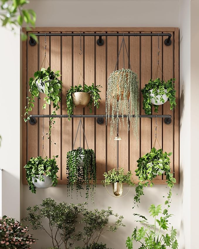 Plant Haning Rod, 2 Pack Hanging Planters - Image 2