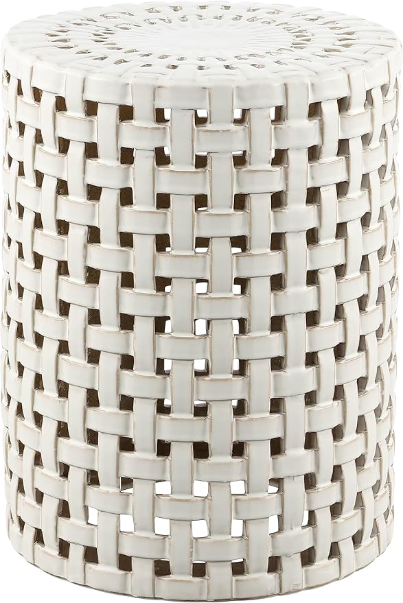 SAFAVIEH Home Collection Sayre Cream Ceramic 18-inch Decorative Accent Garden by SAFAVIEH