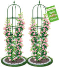 2 Pack Garden Obelisk Trellis for Climbing Plants, Tower Potted Cages for by MQHUAYU