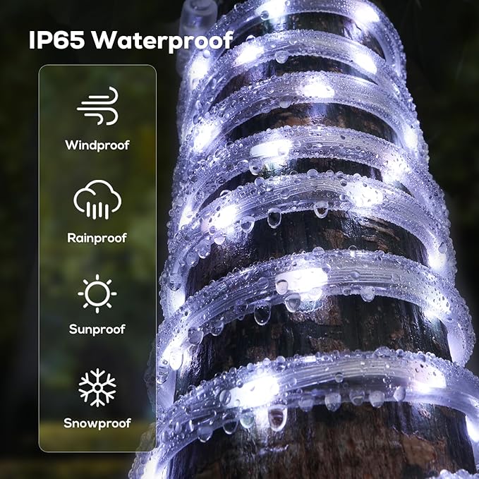 50FT 360 LED Waterproof Rope Lights Outside - Image 3