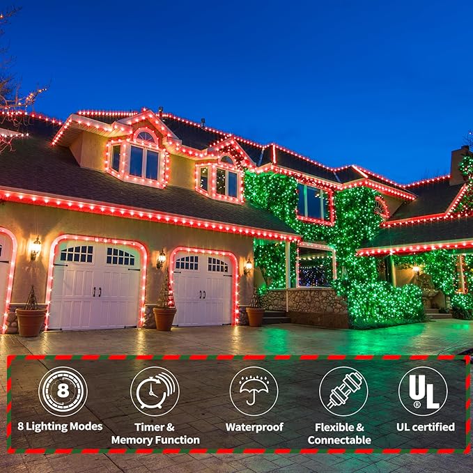 50ft LED Rope Lights Outdoor, 360 LED Connectable and Flexible Tube Lights - Image 2