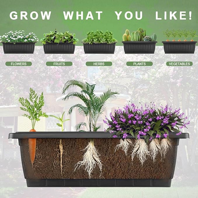 Homdox 3.74FT Vertical Garden Bed, 5 Tiers Vertical Raised Garden Planter - Image 7