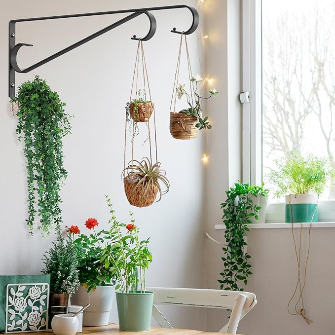 Plant Hangers Outdoor Plant Hooks Heavy Duty Iron Plant Hanger Hook - Image 8