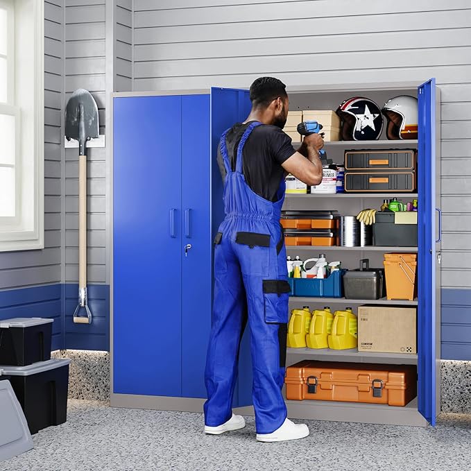 Yizosh Metal Garage Storage Cabinet - Image 6