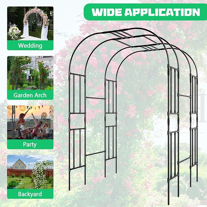 DoCred Large Tall Garden Arch Trellis - Image 8